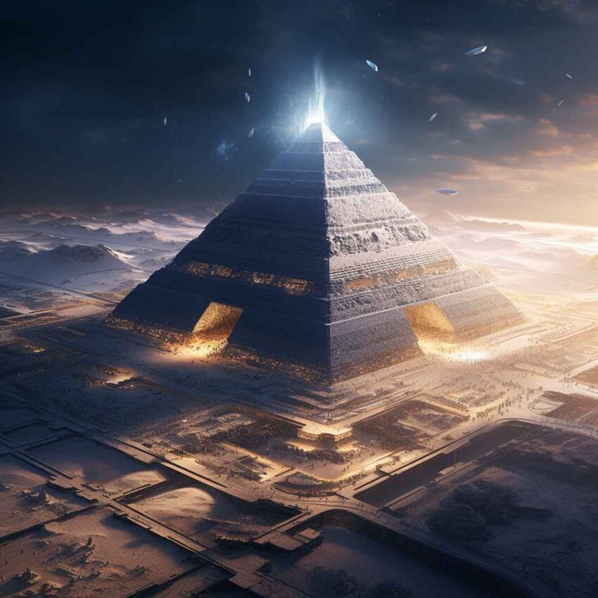 Alien Pyramids Under Construction – Prompt Library