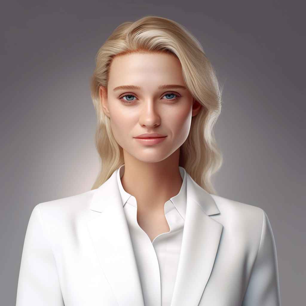 Midjourney Prompt: Blond Beauty in Business Suit - Prompt Library