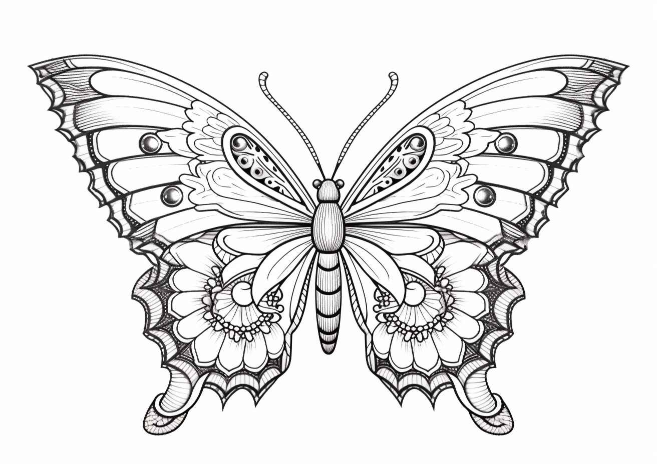 Butterfly Coloring Book Page – Prompt Library