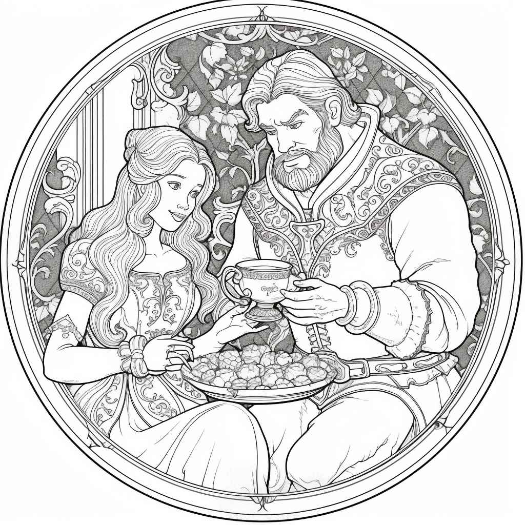 Romantic Prince And Princess Couples Midjourney Prompt