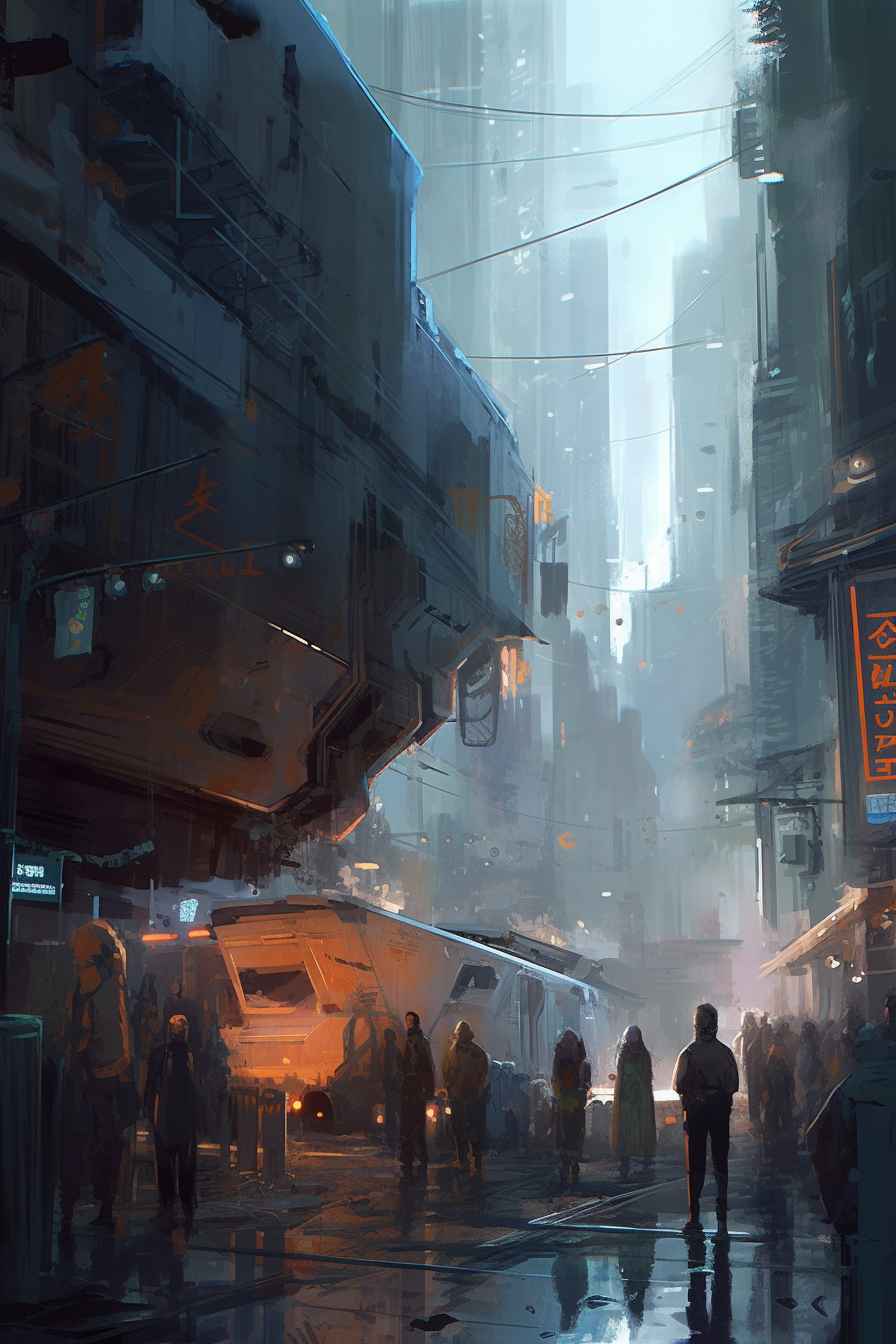 Futuristic Financial District – Prompt Library