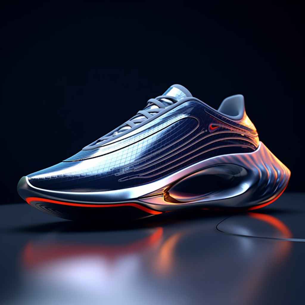 Midjourney Prompt: Futuristic Nike Running Shoe - Prompt Library
