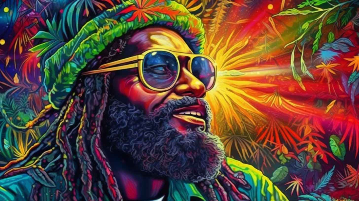 Midjourney Prompt: Jamaican Rasta Cannabis Masterpiece - Prompt Library