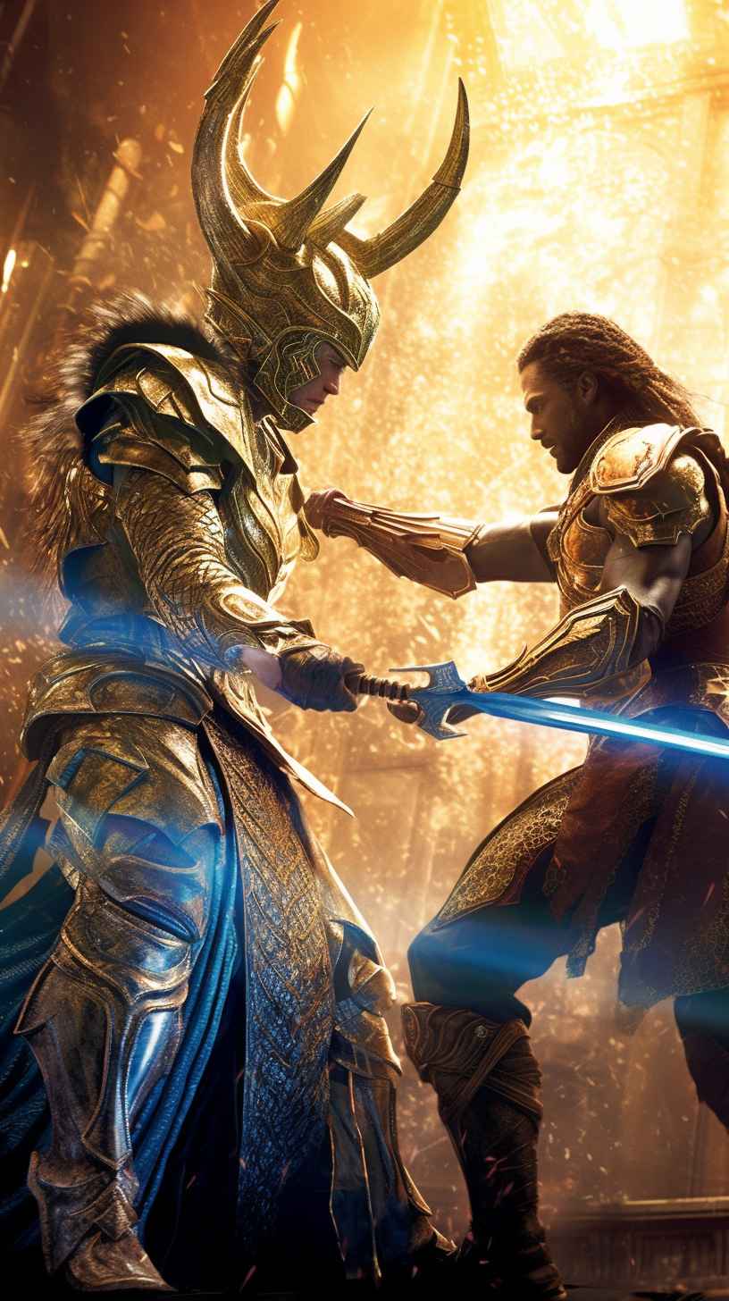 Loki Vs Heimdall Duel Prompt Library