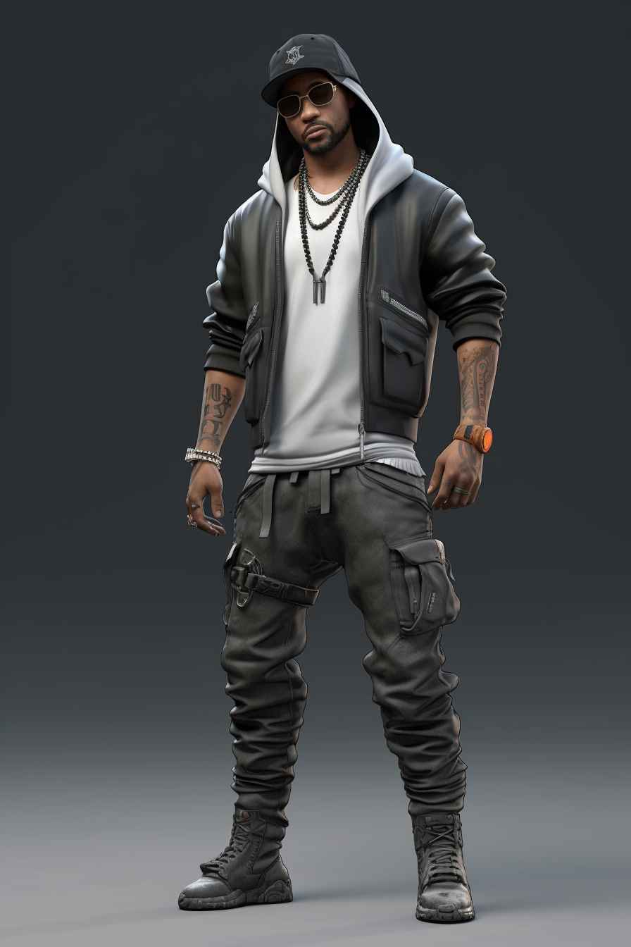 Male Rapper Video Game Style – Prompt Library