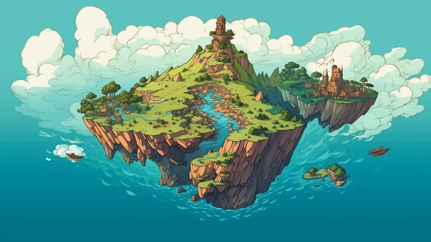 Mild Flying Islands Animation – Prompt Library