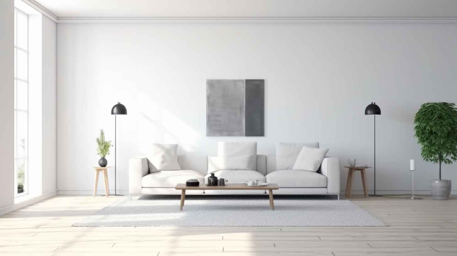 Minimalist Living Room Panorama – Prompt Library