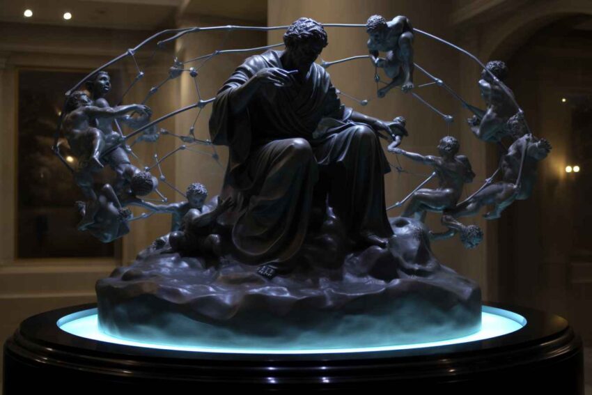 Misty Grove Spellcasting Sculpture Prompt Library