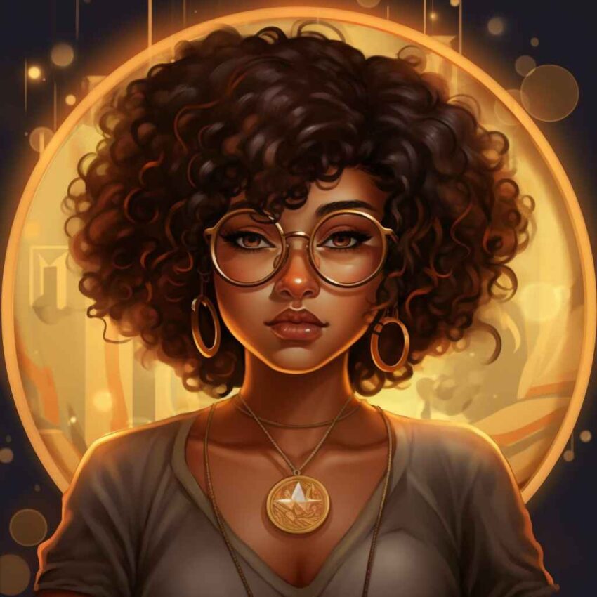 Moody Biracial Avatar with Accessories – Prompt Library