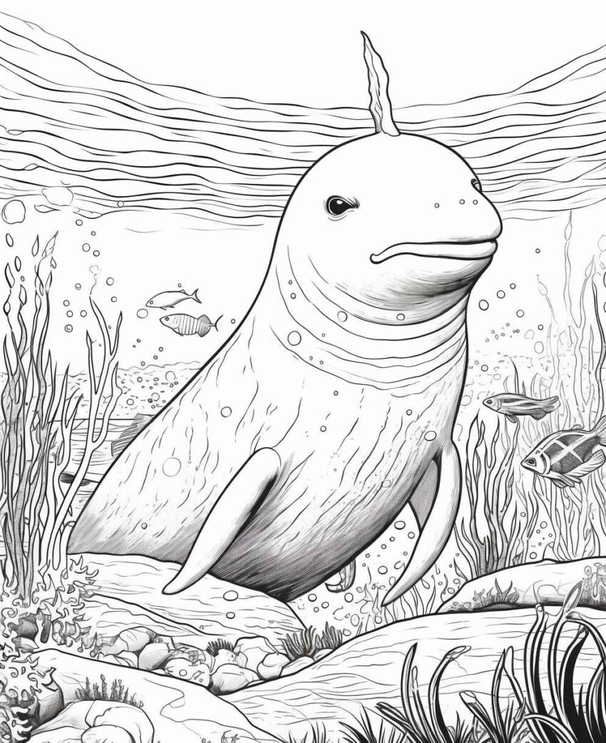 Narwhal Sea Coloring Pages – Prompt Library