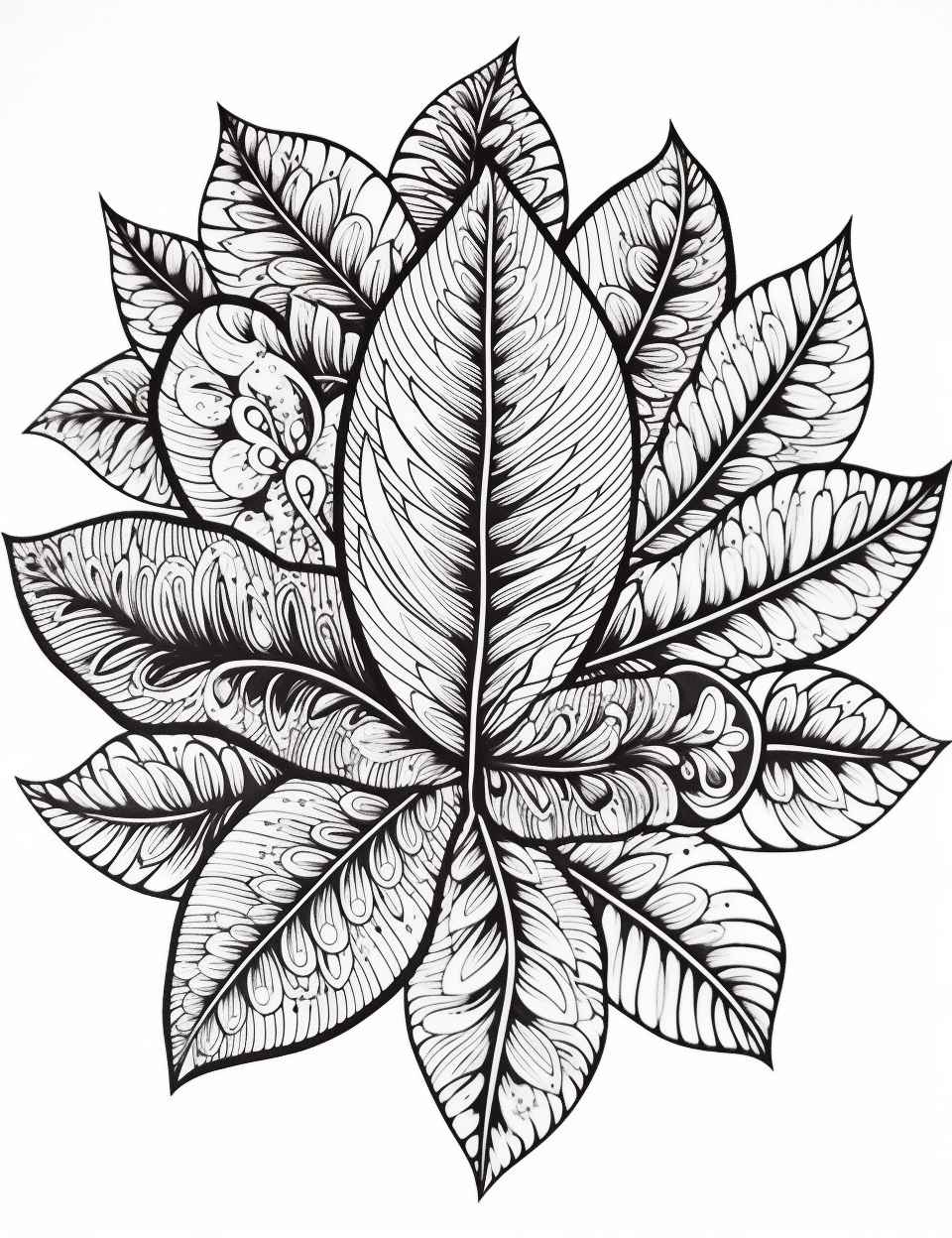 Midjourney Prompt: Nature Mandalas Coloring Book - Prompt Library