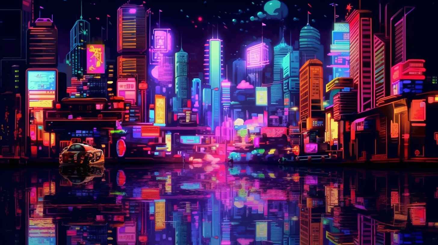 Pixelated Cyberpunk Night City – Prompt Library