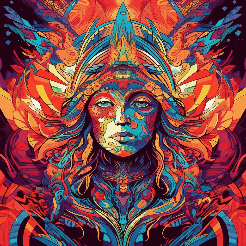 Midjourney Prompt: Psychedelic Art Poster - Prompt Library