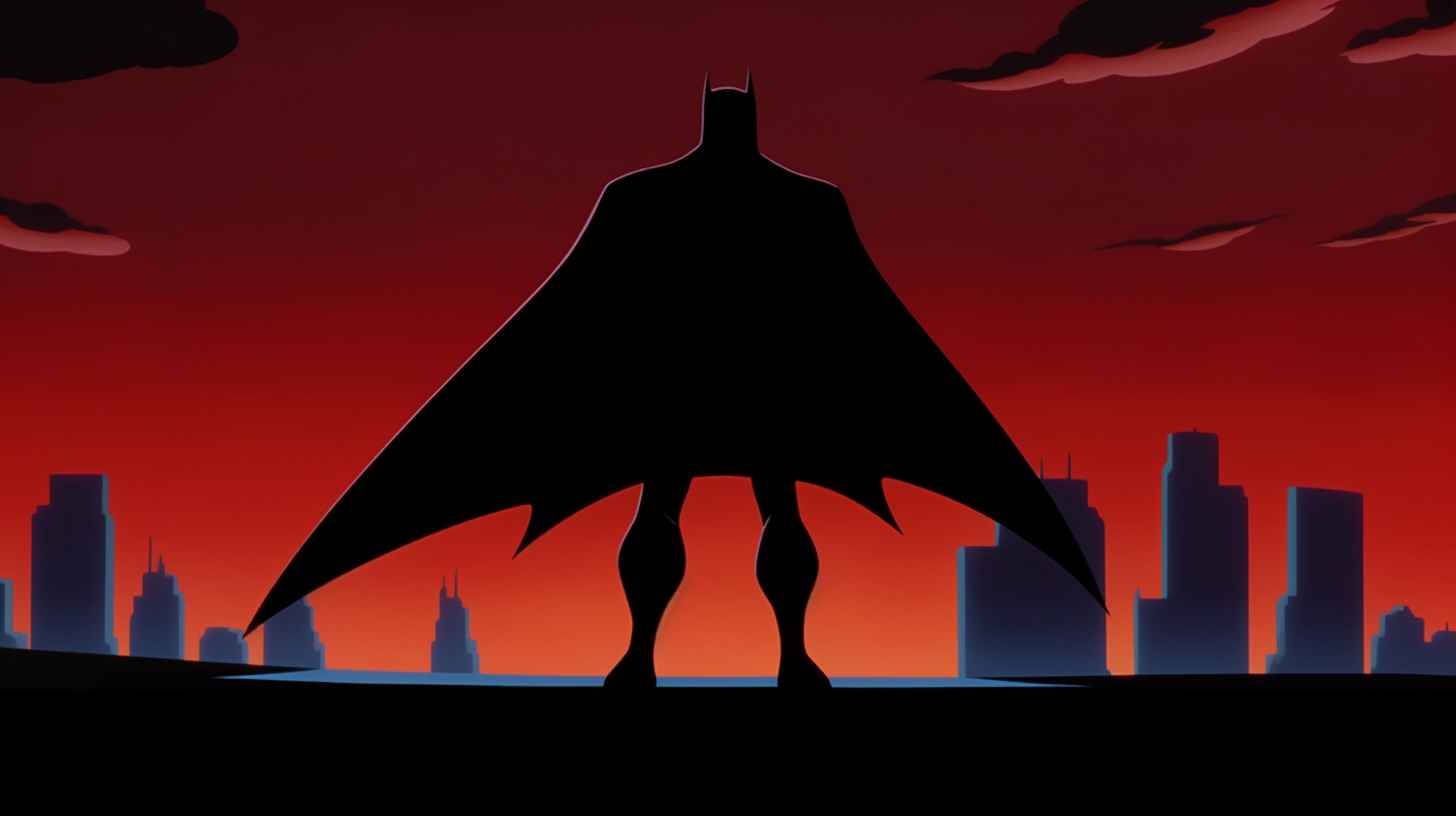 Red Sky Batman Silhouette – Prompt Library