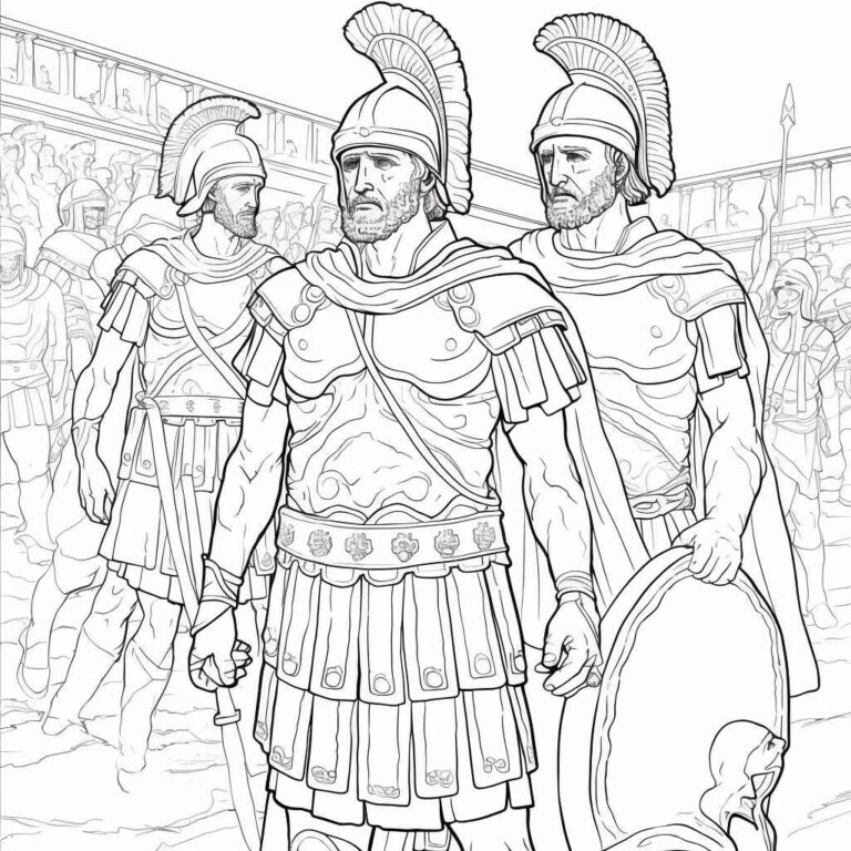 Roman Soldier Coloring Pages – Prompt Library