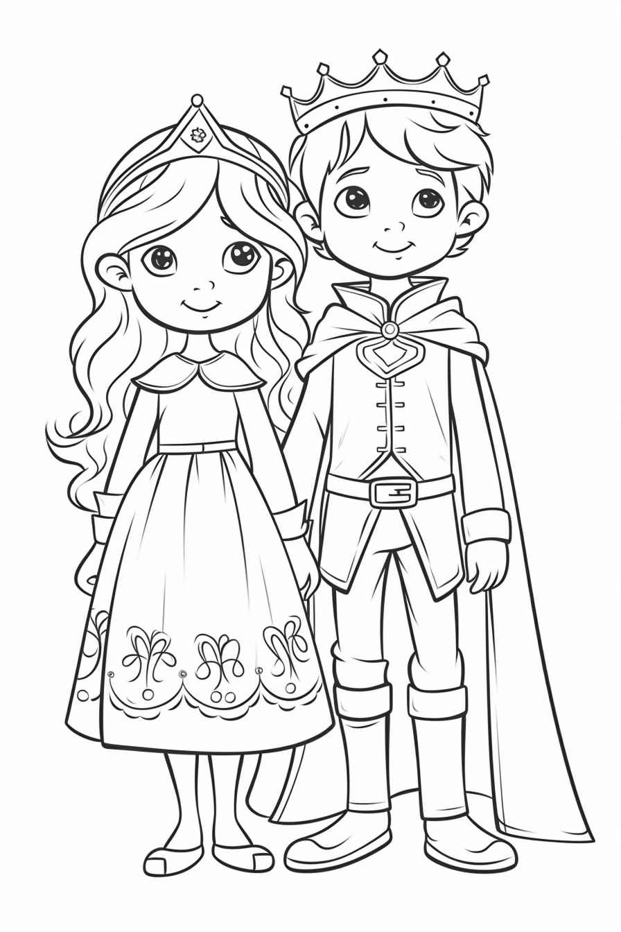 Royal Coloring Book For Kids – Prompt Library