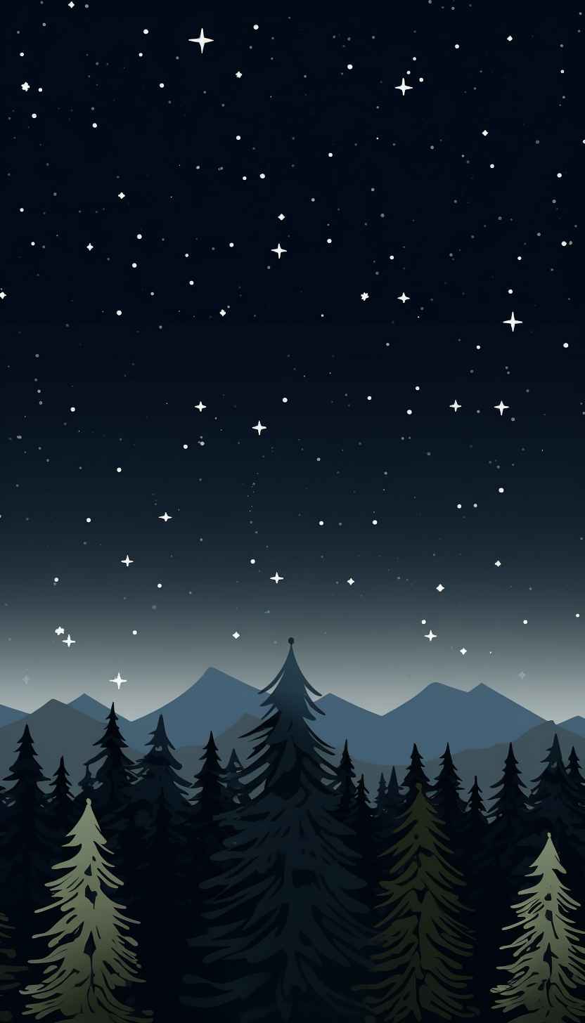 Starry Serenity Mobile Wallpaper – Prompt Library