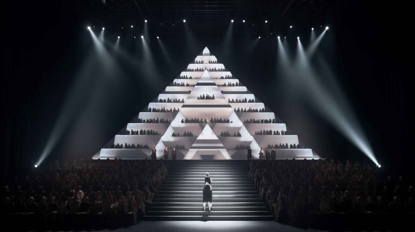 A LV Louis Vuitton branded christmas tree with the LV, Midjourney