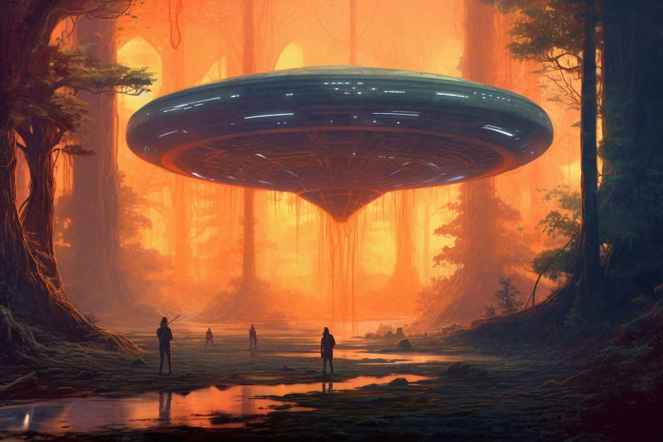 UFOs and Flying Objects Painting – Prompt Library