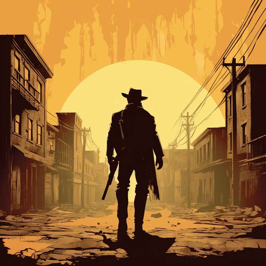 Wild West Cowboy Silhouette – Prompt Library