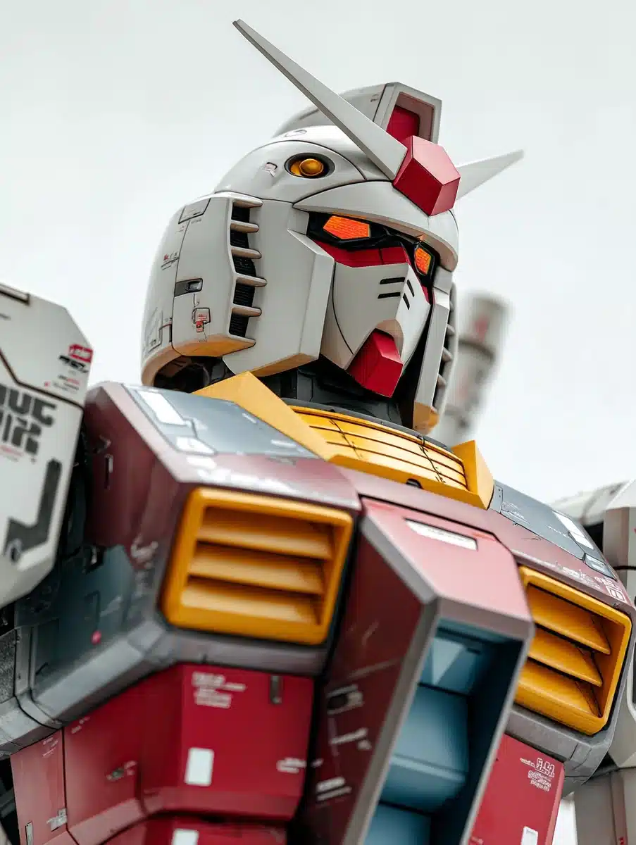 High-Resolution Gundam Portrait — Sci-Fi & Fantasy Midjourney prompt example image