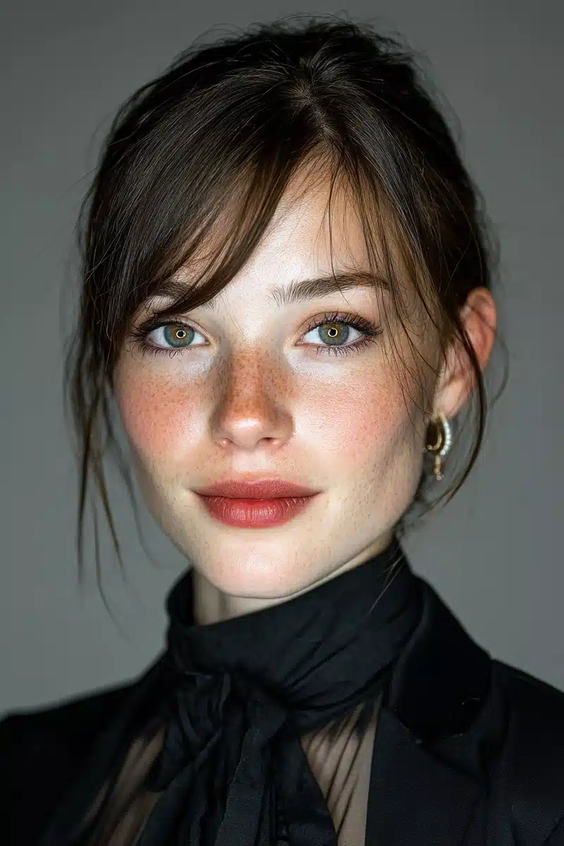 Portrait Of Young Woman — Portrait Midjourney prompt example image